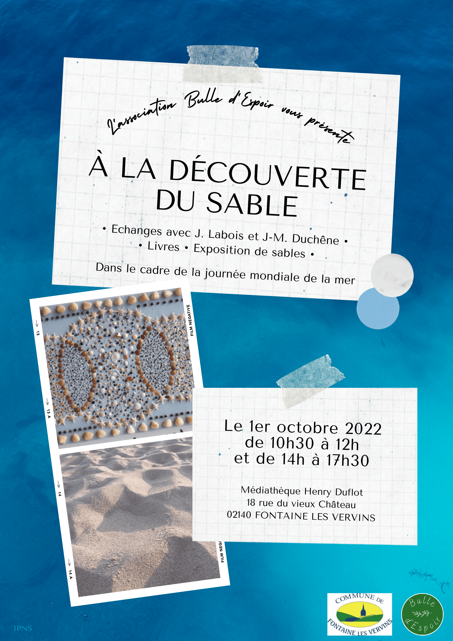 affiche journée sable