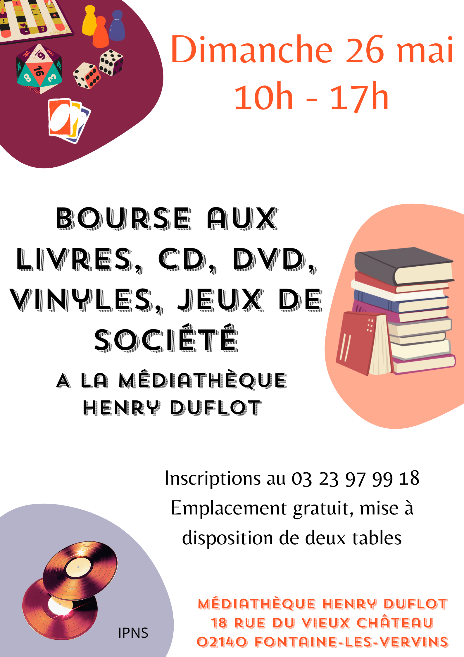 Affiche bourse aux livres
