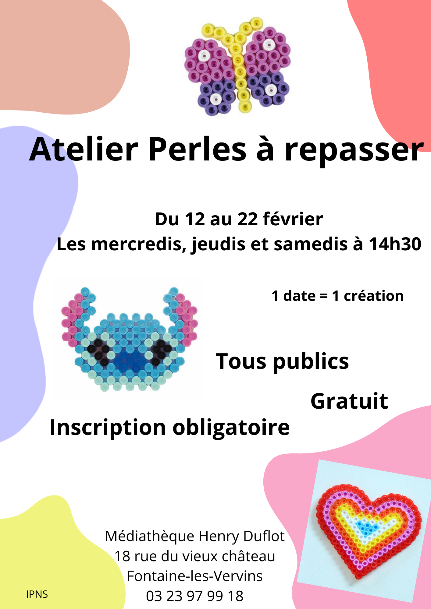 affiche perles à repasser