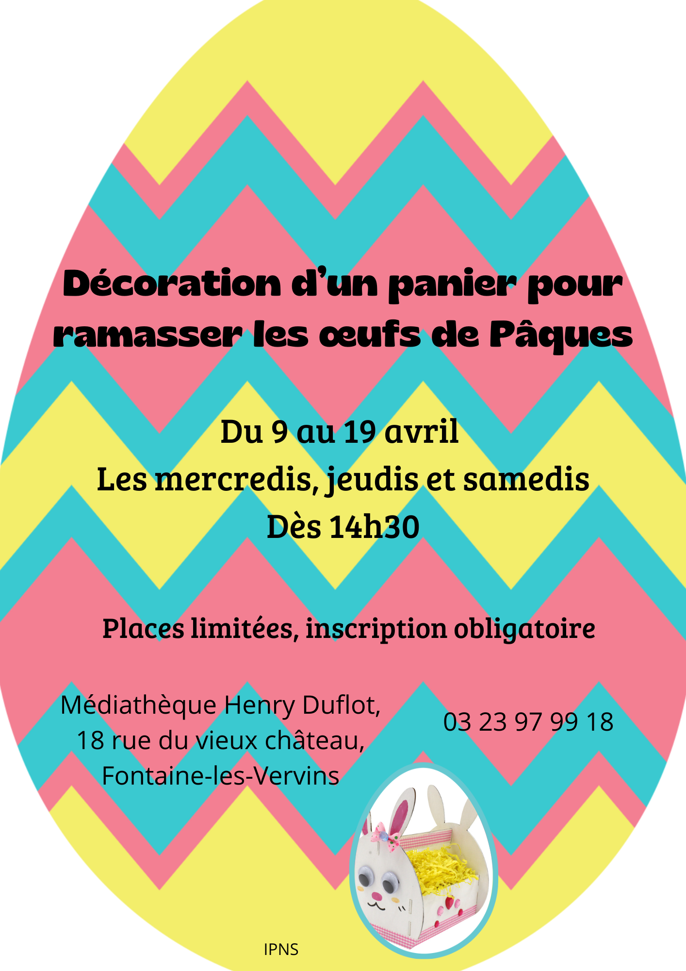 Affiche activité paques