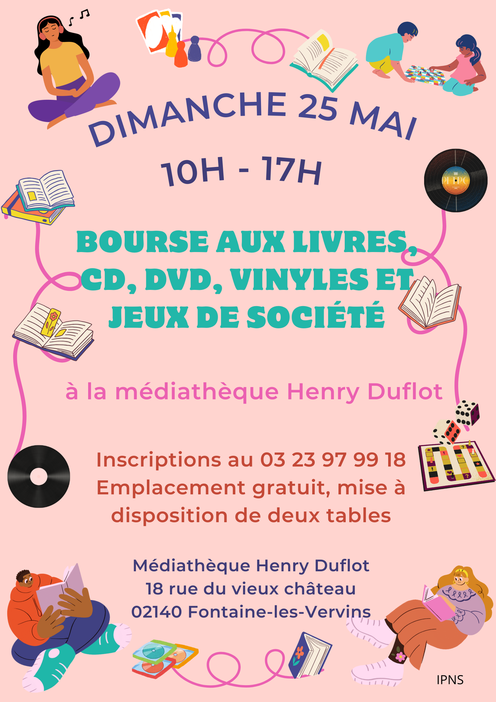 Affiche bourse aux livres