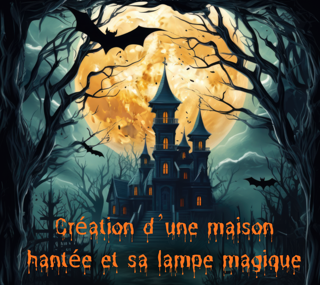 affiche maison hantée