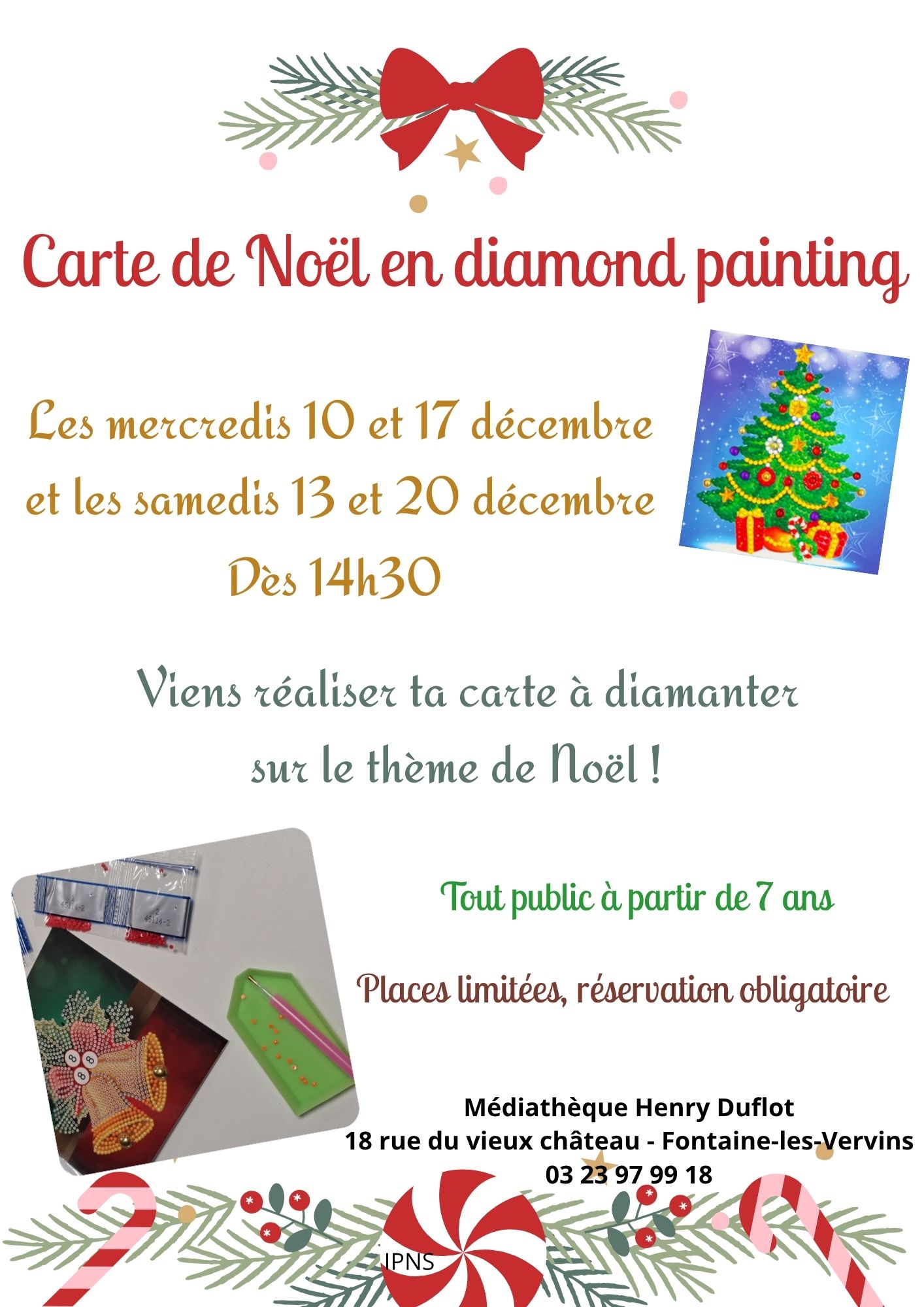 affiche carte noel