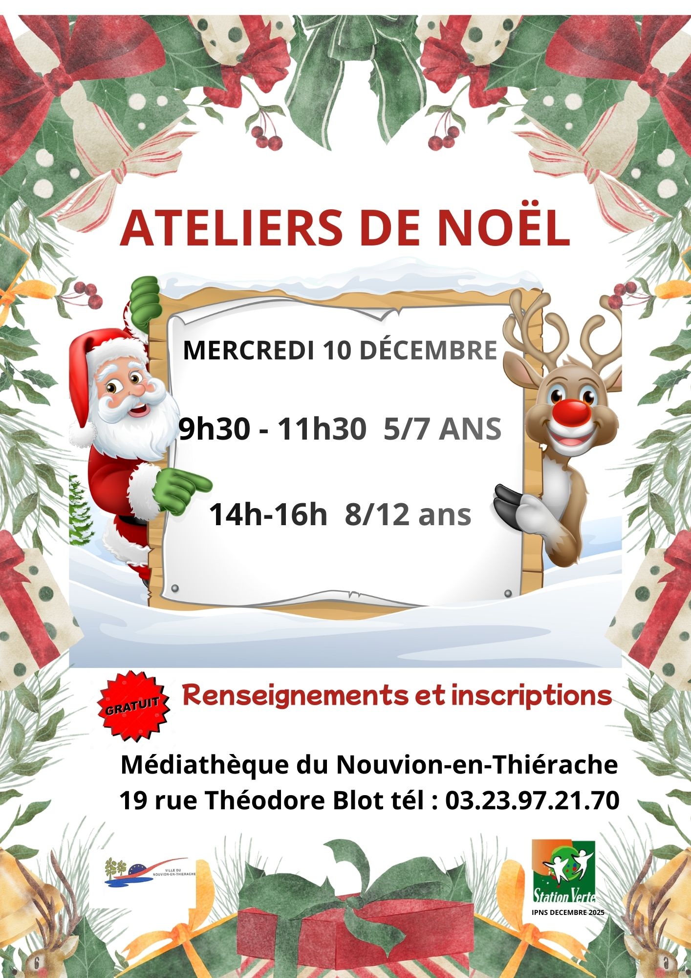 AFFICHE ATELIERS NOEL