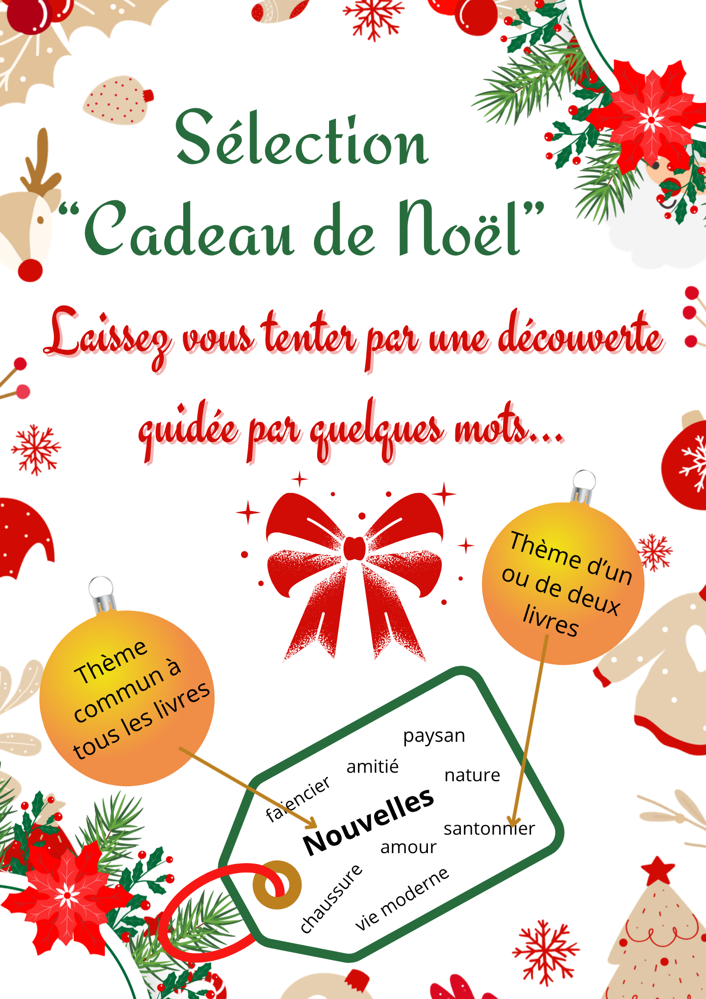 Affiche sélection cadeau de noel