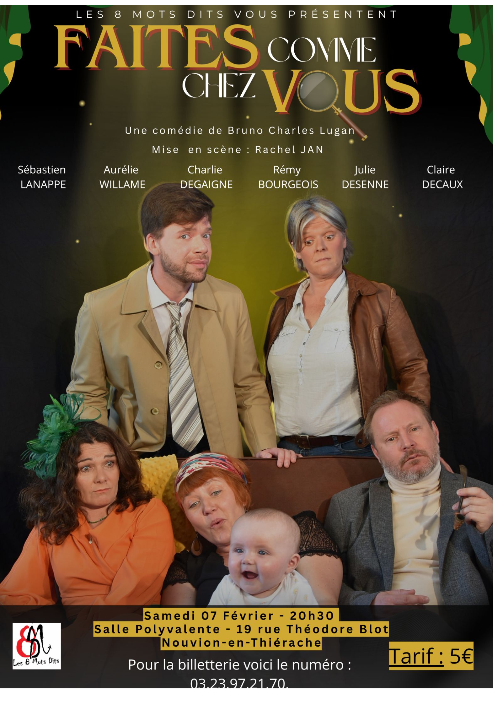 affiche théatre 8 mots dits