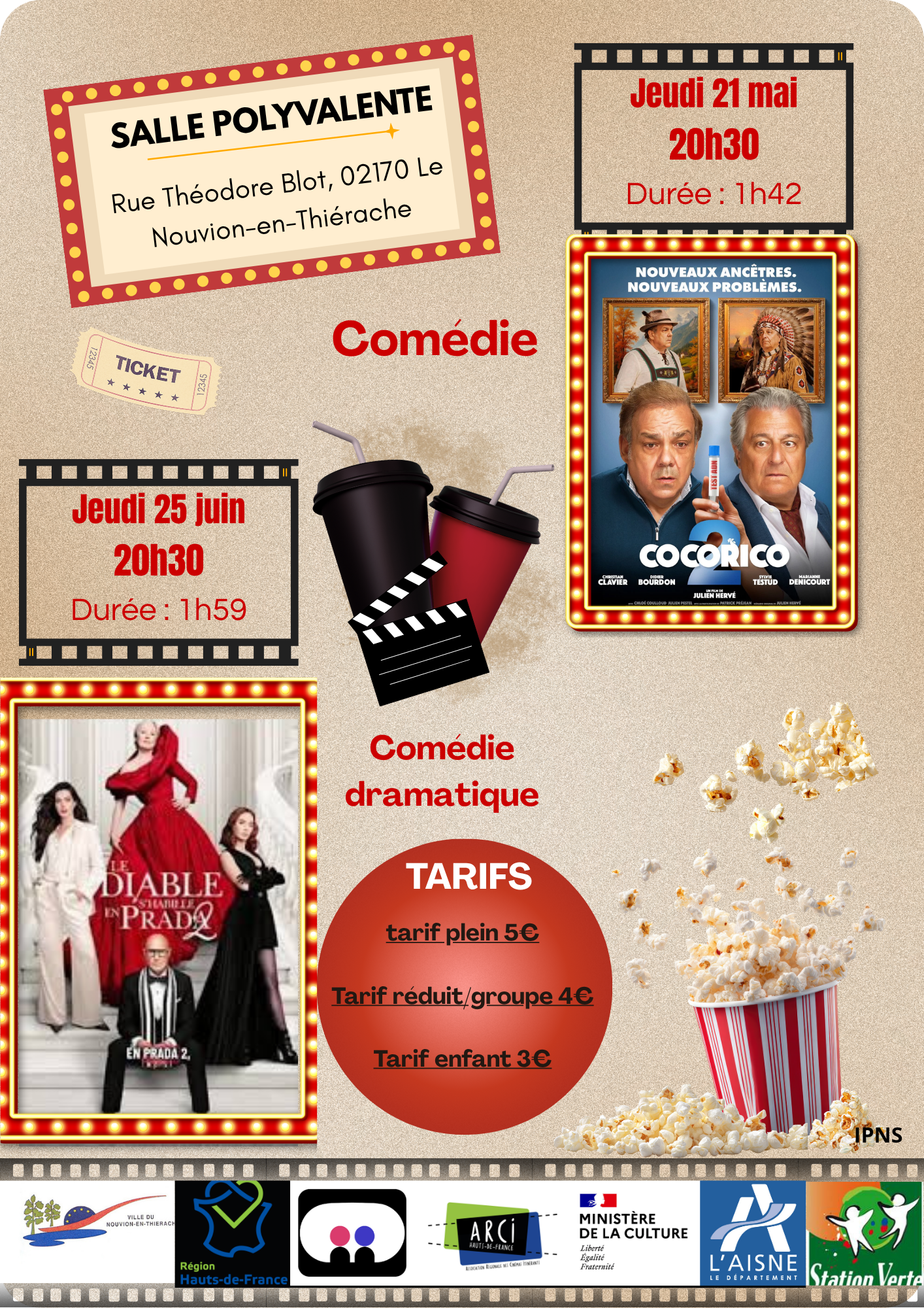 AFFICHE CINAM MAI JUIN