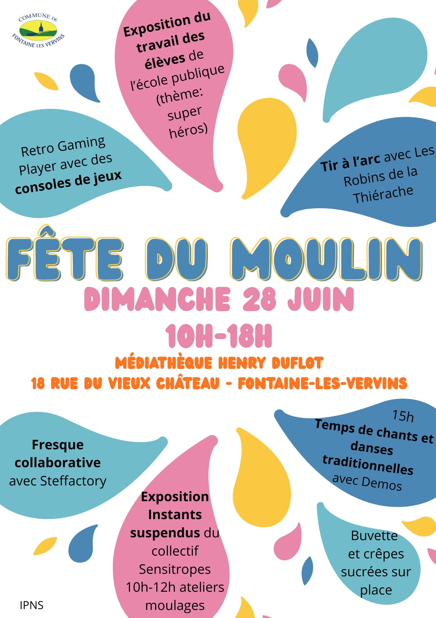 Affiche fête moulin 2026