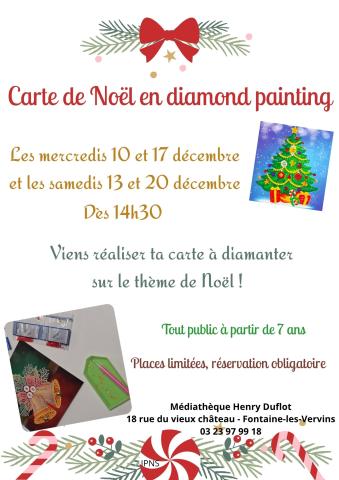 affiche carte noel