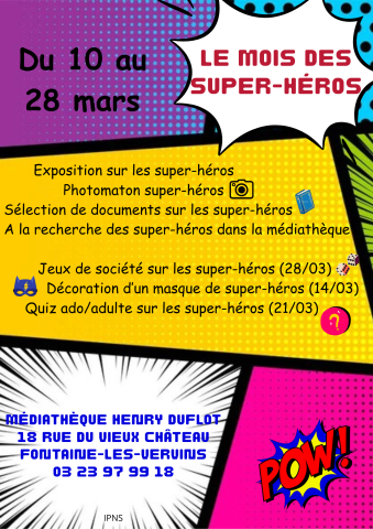 affiche super héros