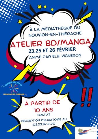 affiche atelier bd manga