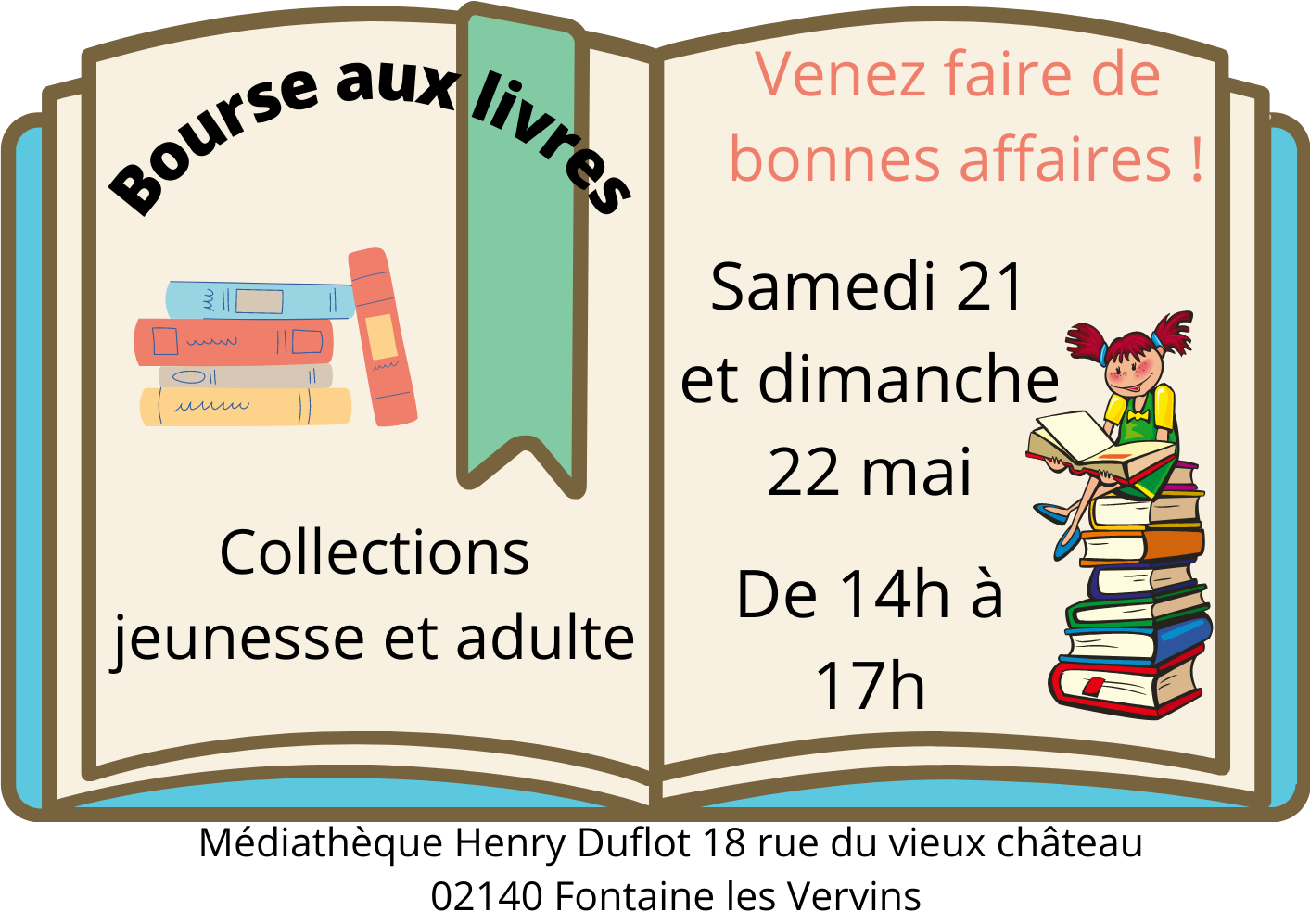 Affiche bourse aux livres